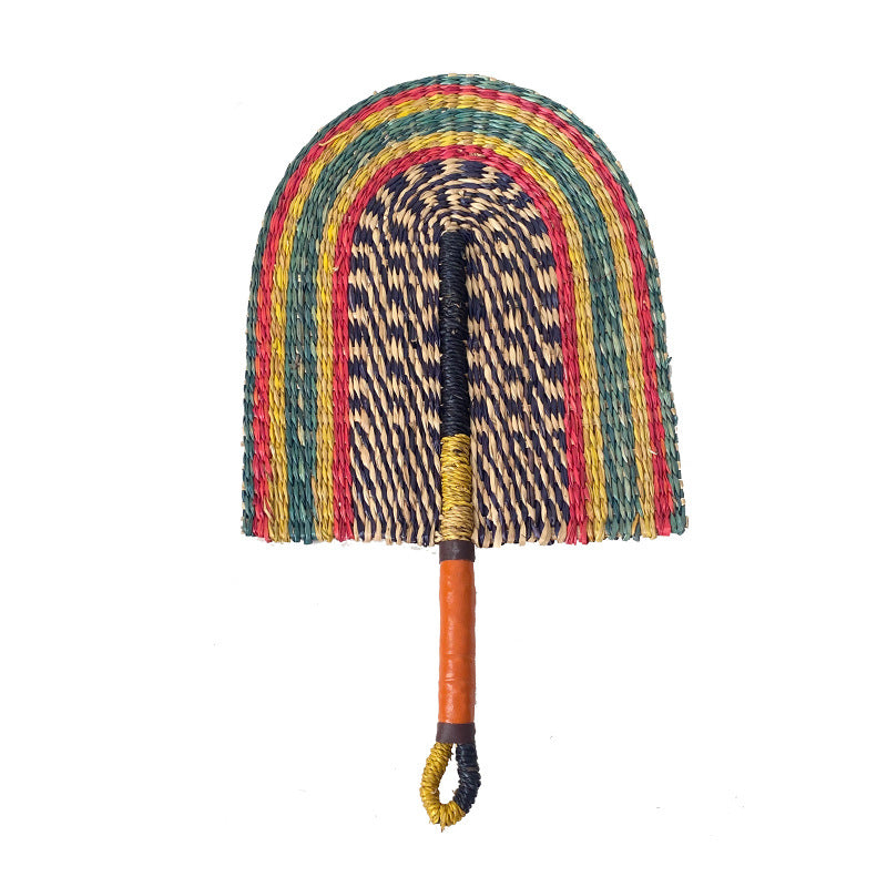 Handcrafted fan made of woven seagrass Kalsten