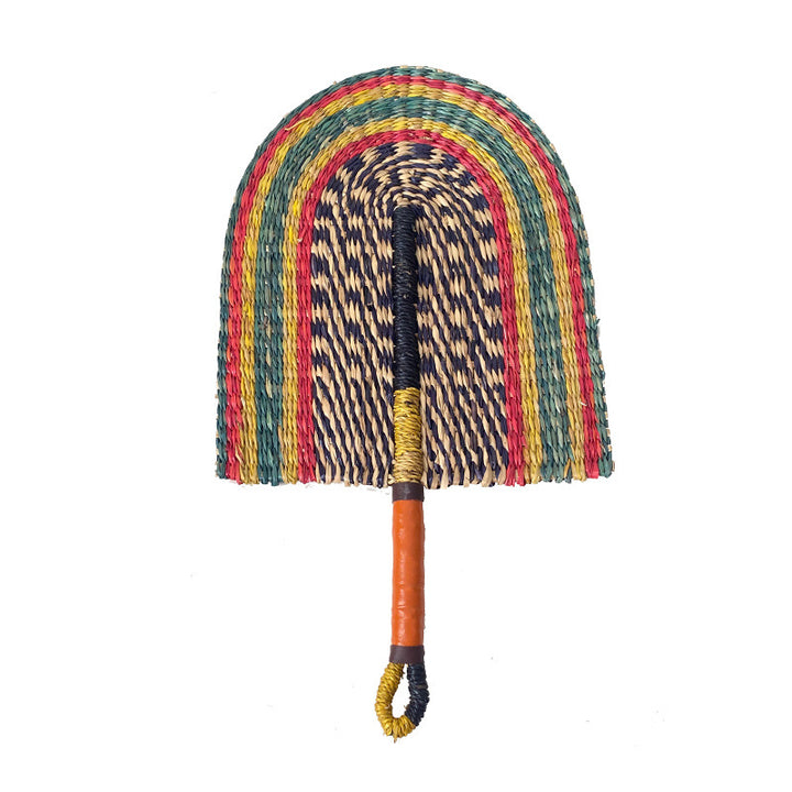 Handcrafted fan made of woven seagrass Kalsten