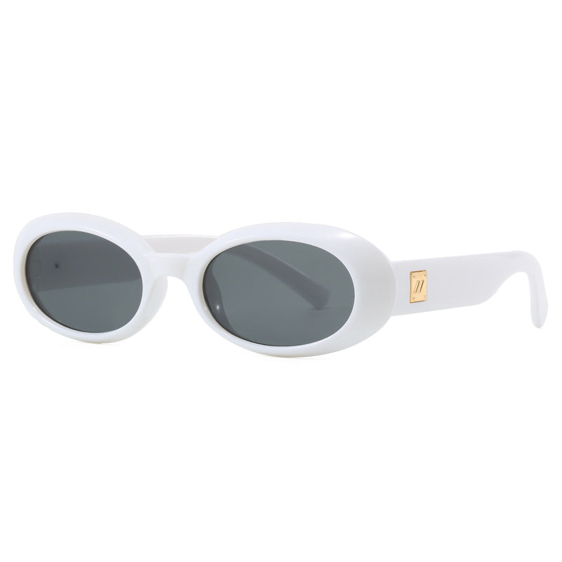 Oval Frame Fashion Sunglasses
