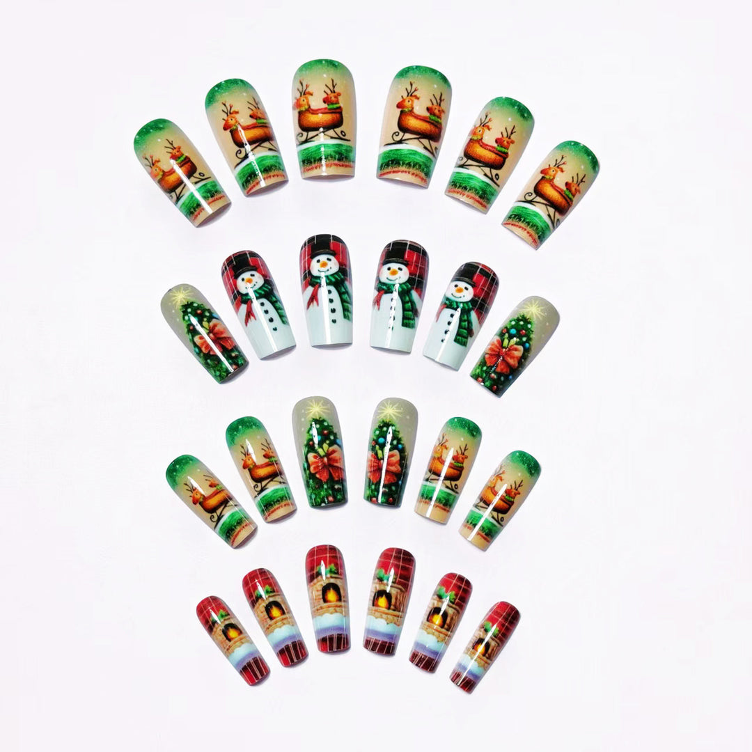 Creative Christmas Art Nails in Festive Design Kalsten