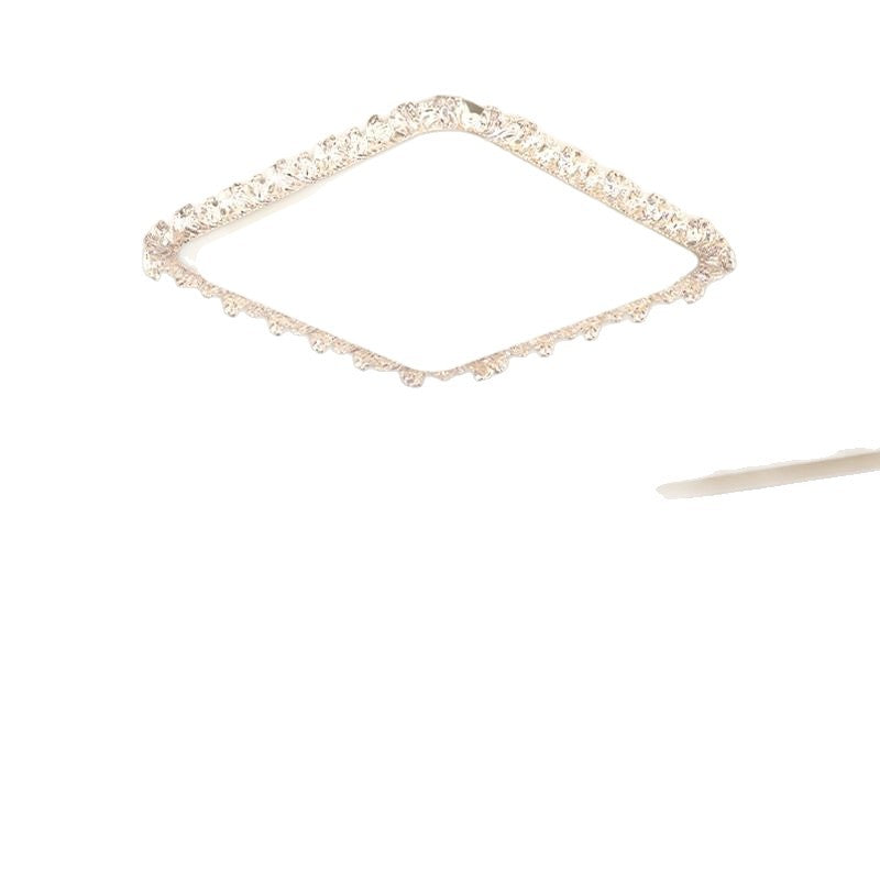 Elegant Crystal Frame Ceiling Light