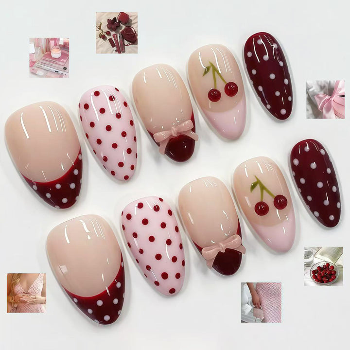 Artistic Cherry Design Press-On Nails Kalsten