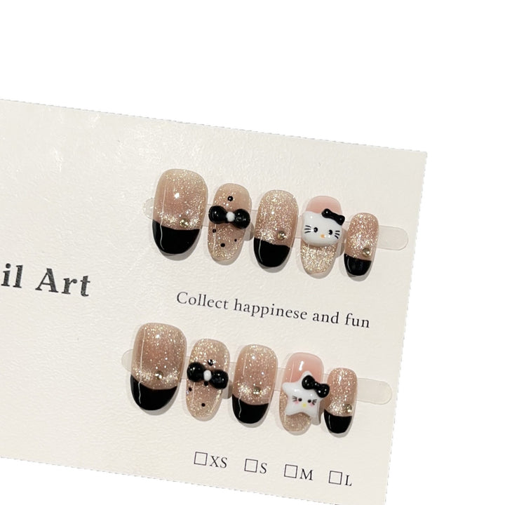 Creative Themed Press-On Nail Set