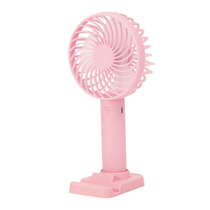 Unisex battery-operated portable fan with USB charging port and foldable stand Kalsten