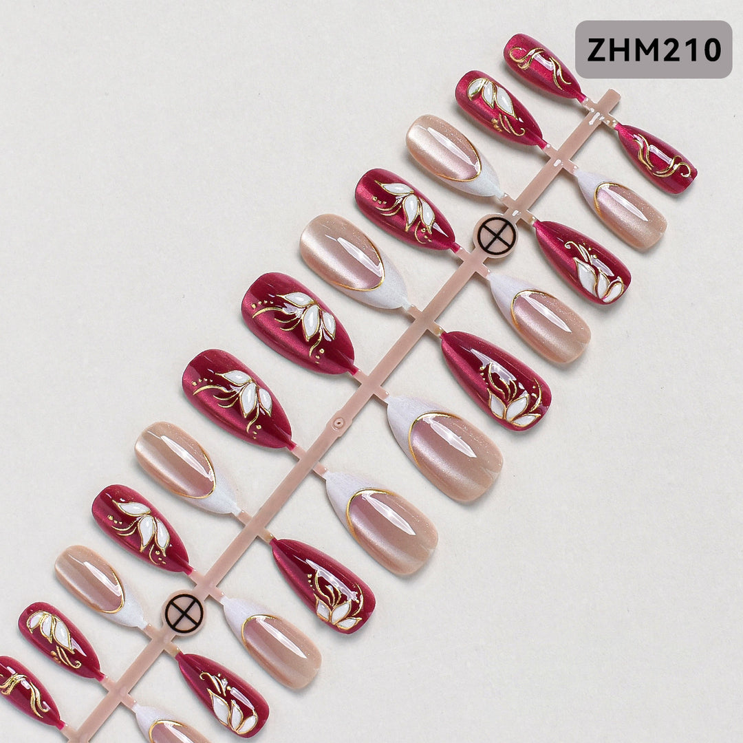 Decorative Press-On Nail Set Kalsten