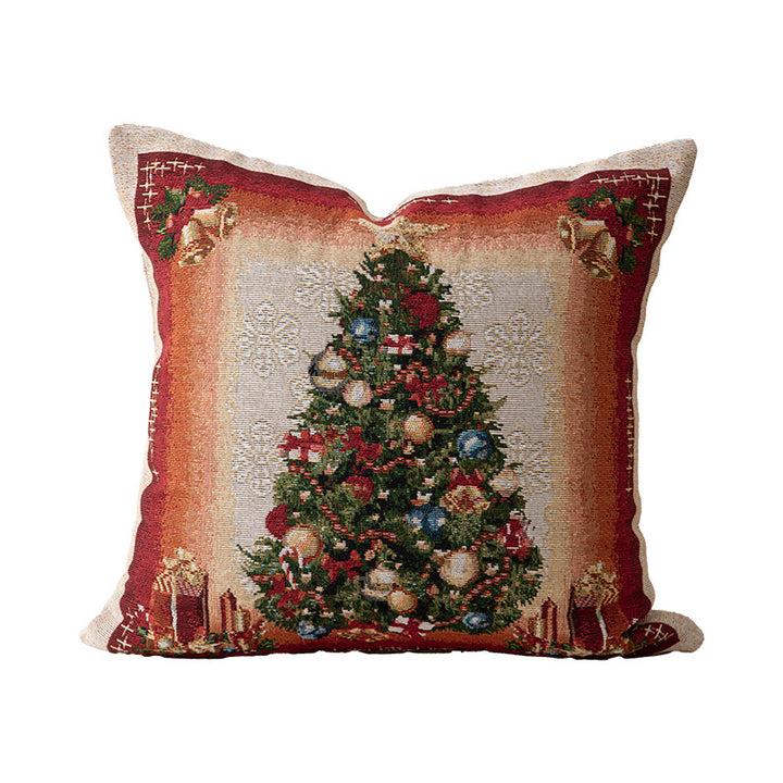 Christmas tapestry cushion cover with Santa motif and tapestry-like weave structure Kalsten