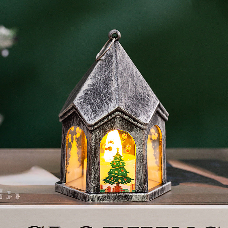 LED Christmas lantern with nostalgic design