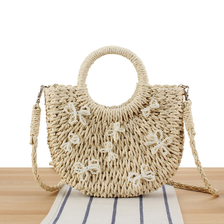 Basket bag with floral designs Kalsten