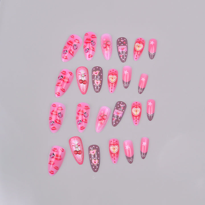 Romantic Themed Press-On Nail Set Kalsten