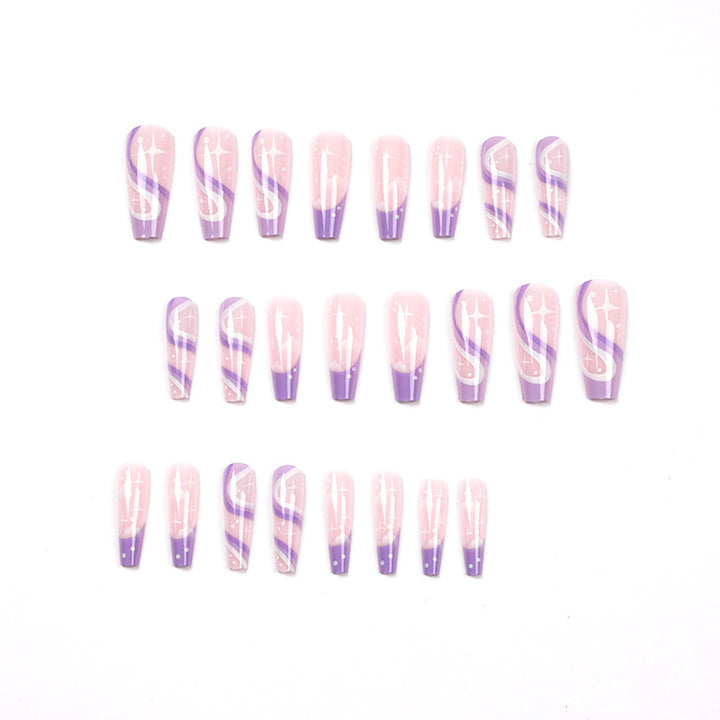Artful Nail Extensions with Trendy Ombre Design Kalsten