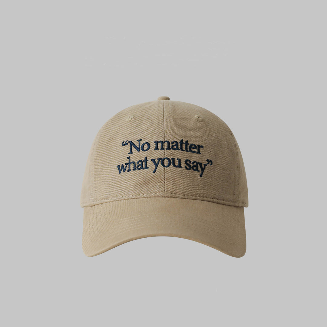 Stylish Embroidered Quote Baseball Cap