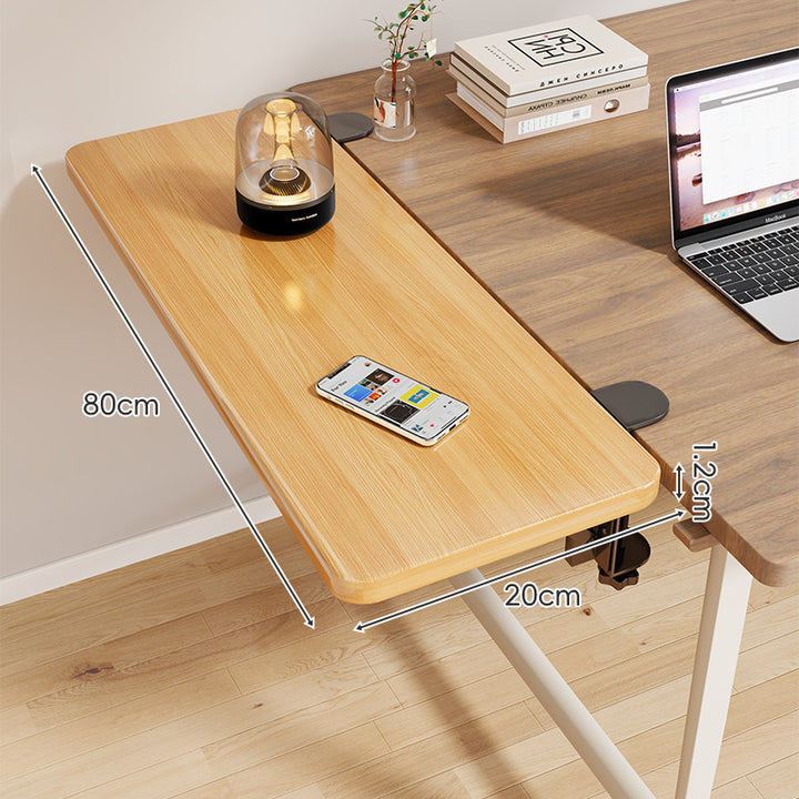 Clamp-On Adjustable Under-Desk Extension Work Surface