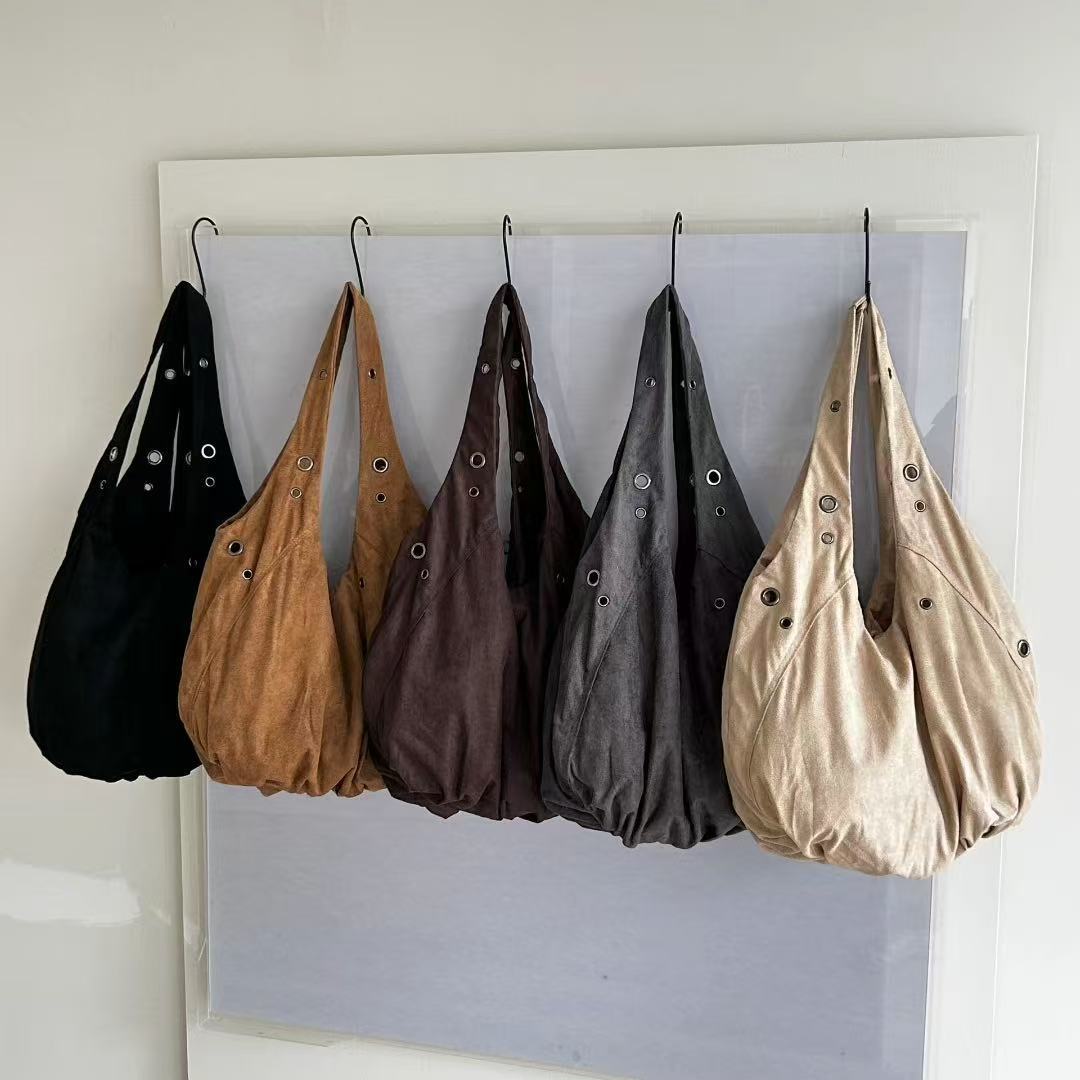 Slouchy Canvas Shoulder Bag