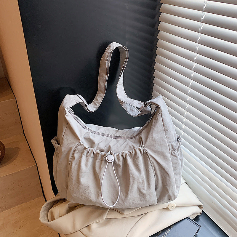 Soft Fabric Casual Shoulder Bag
