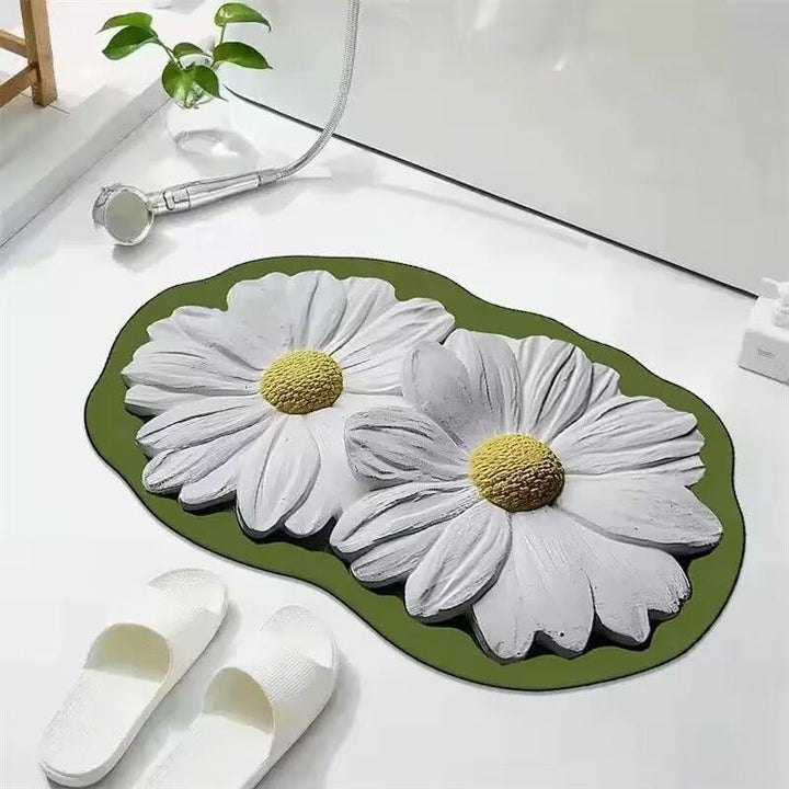 Floral Shaped Area Rug