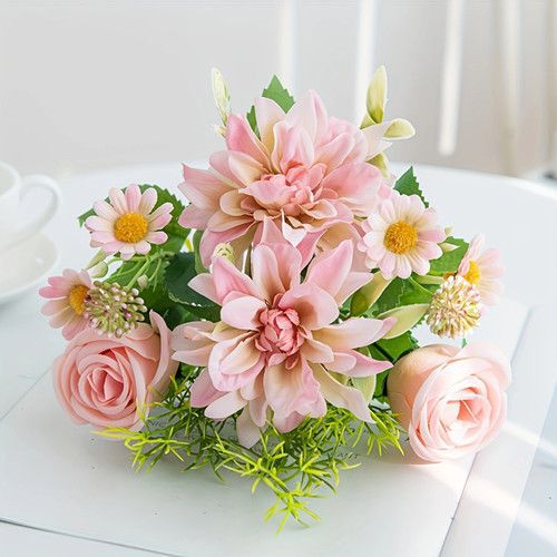 Elegant Artificial Floral Bouquet Arrangement