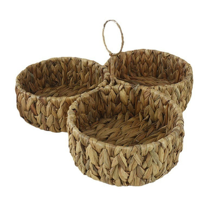 Multi-Sectional Handcrafted Woven Storage Basket Kalsten