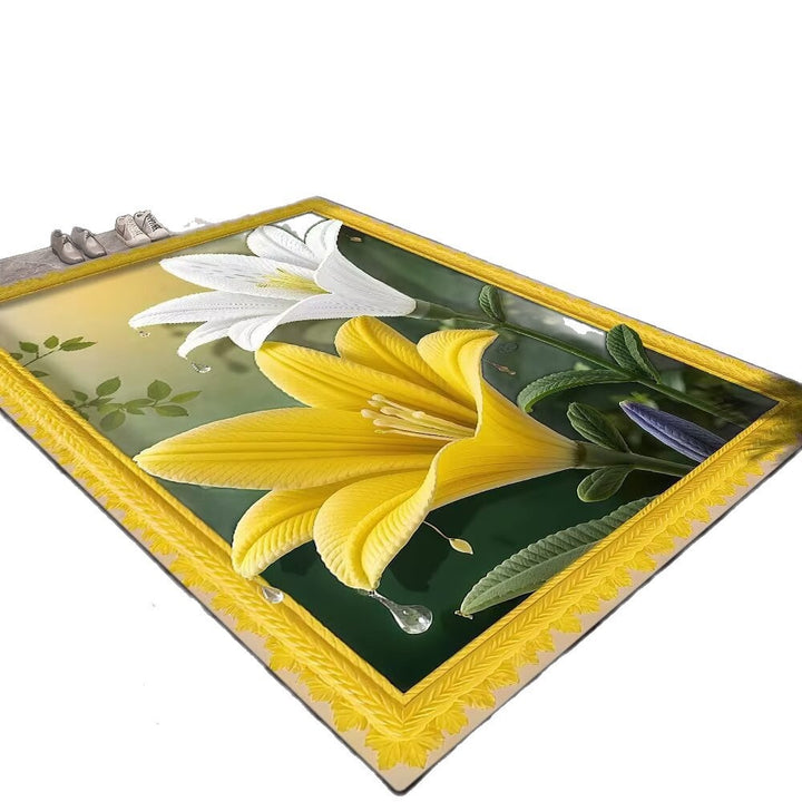 Elegant Floral Design Area Rug