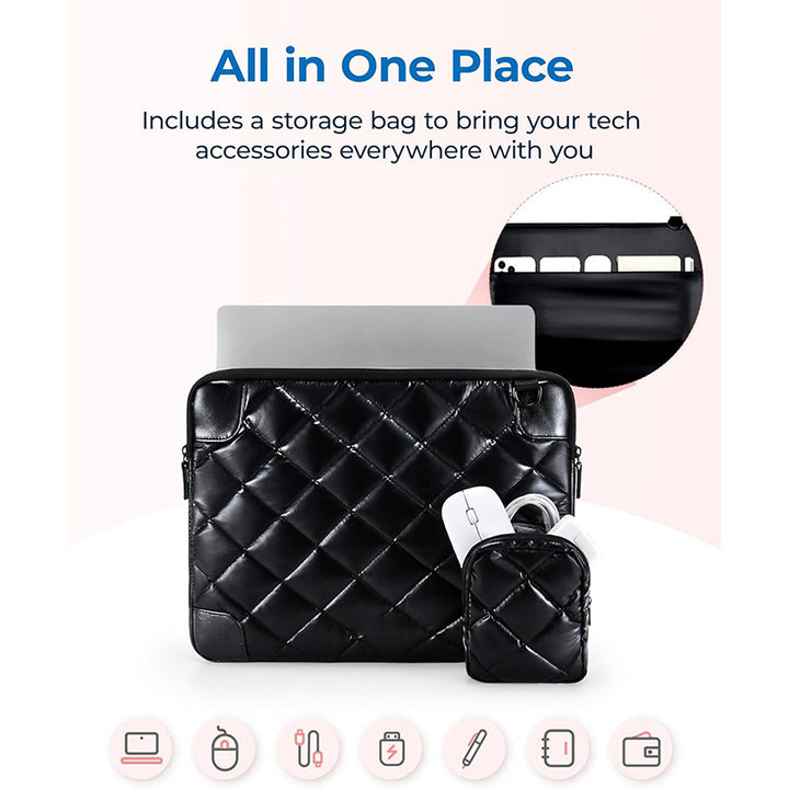 Padded Laptop Bag with Removable Shoulder Strap Kalsten