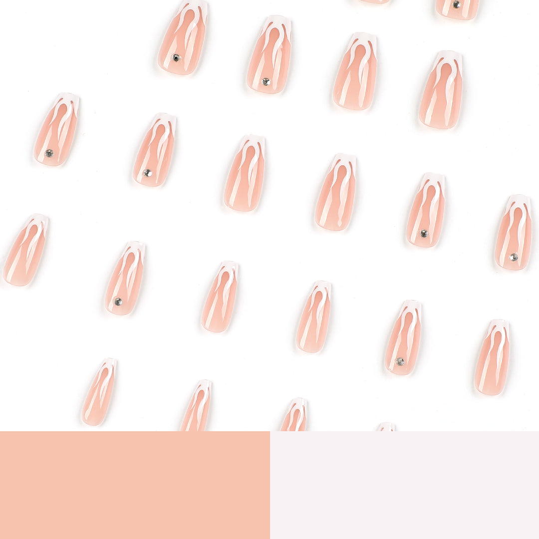 Artistic Nail Extensions with Glamorous Design Kalsten