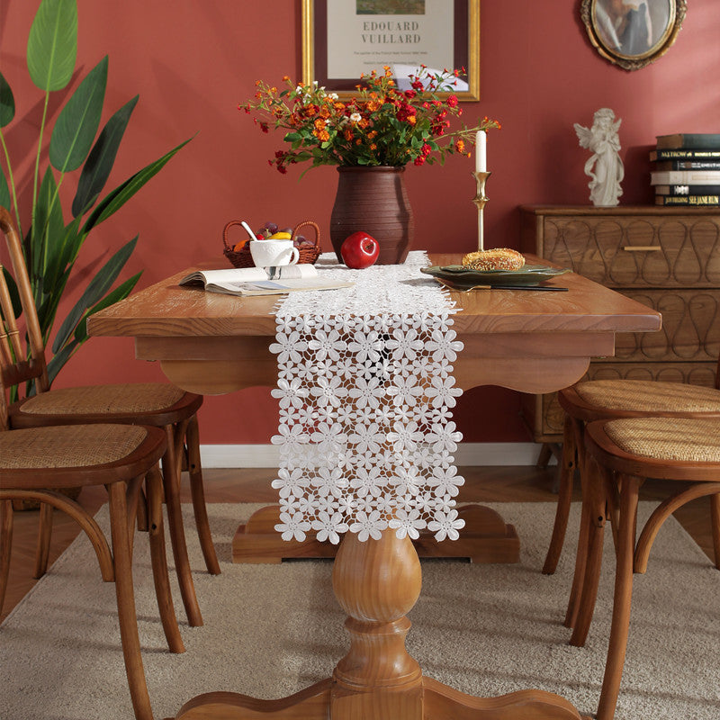 Decorative Floral Lace Table Runner