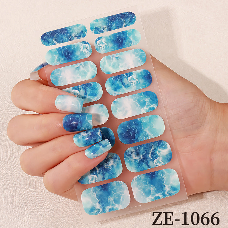 Floral Design Nail Art Wraps