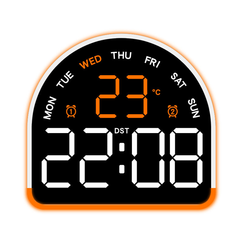 Digital alarm clock with temperature and day of the week display Kalsten