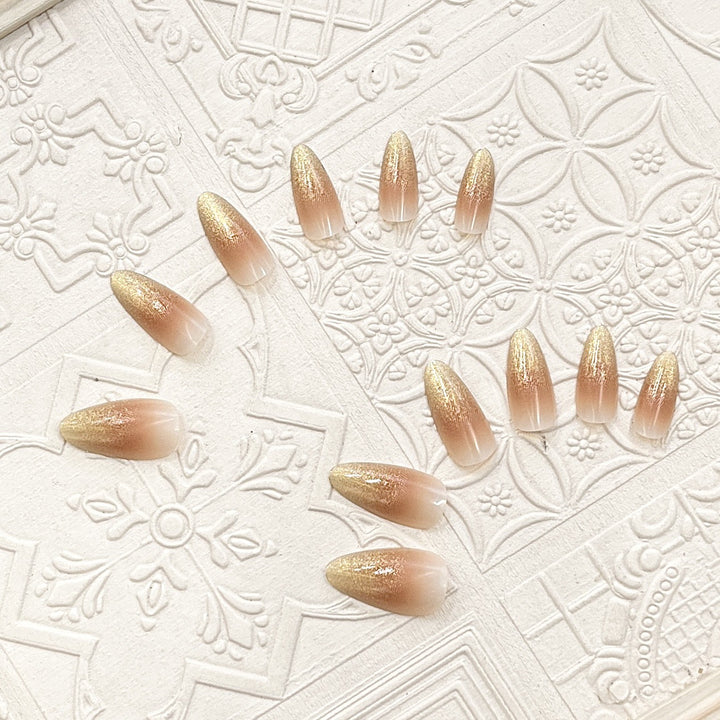 Premium Glitter Ombre Press-On Nails Kalsten