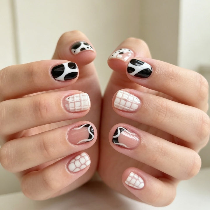 Artistic Abstract Press-On Nail Set Kalsten
