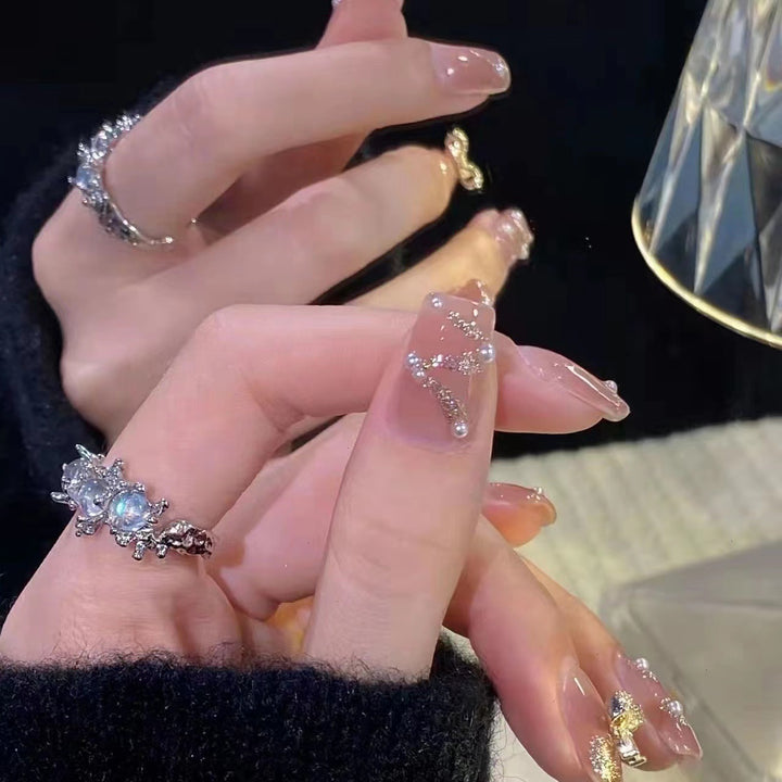 Premium Decorative Press-On Nail Art