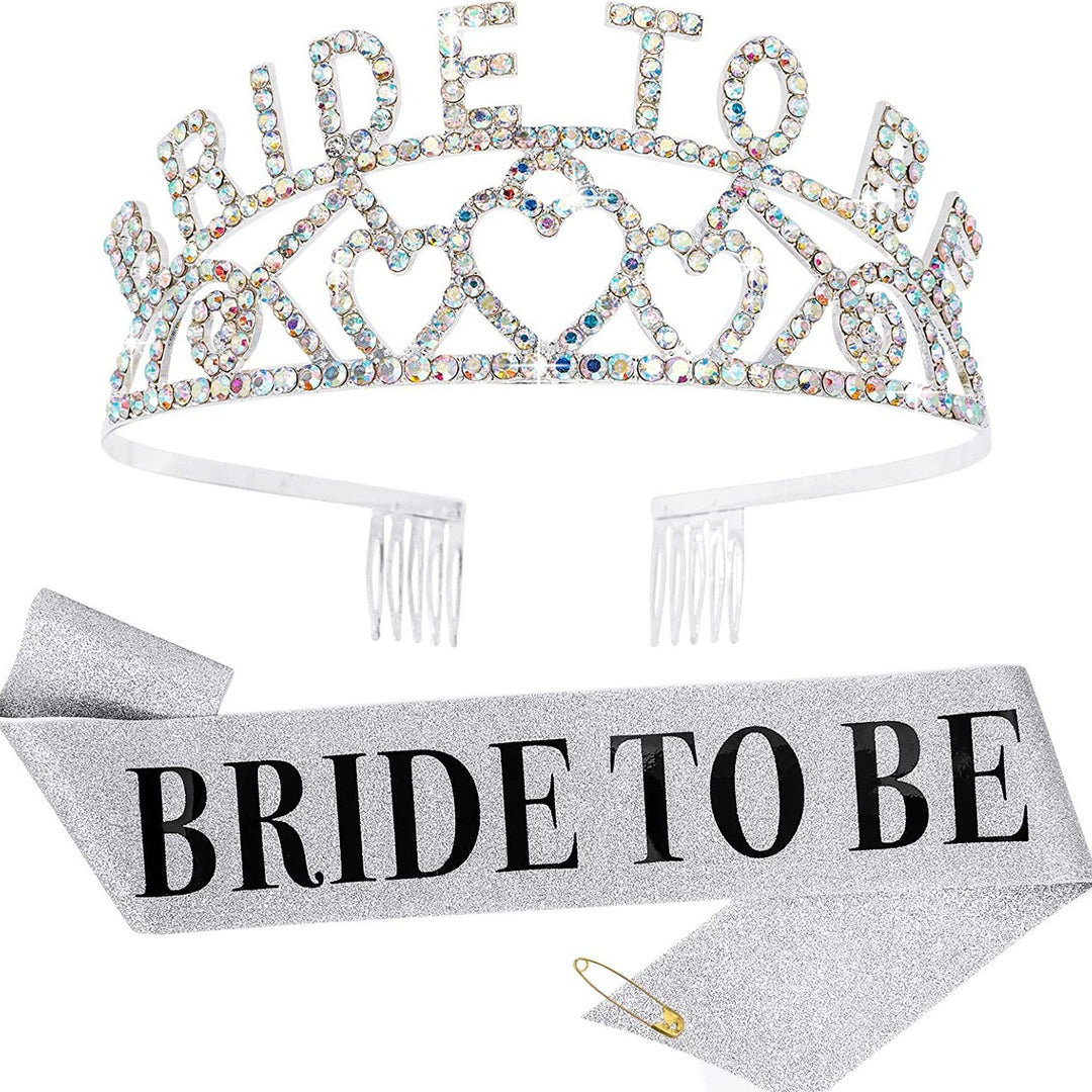 Women's Glittering Tiara with Heart Motifs Kalsten