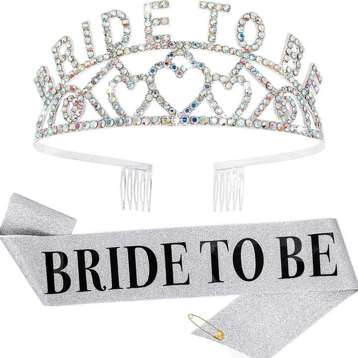 Women's Glittering Tiara with Heart Motifs Kalsten