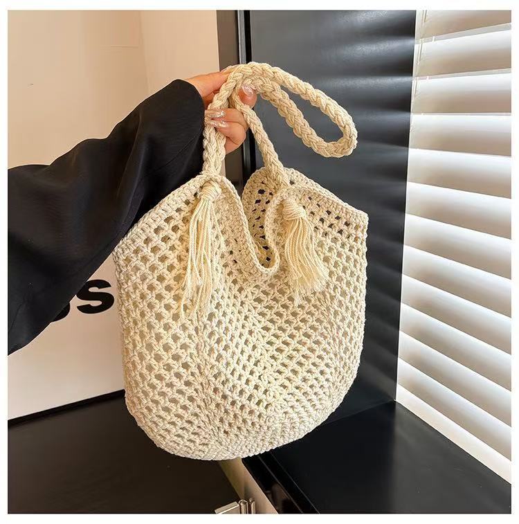 Handcrafted mesh tote bag Kalsten