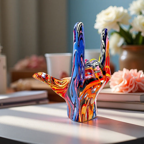 Colorful Hand Sculpture Kalsten