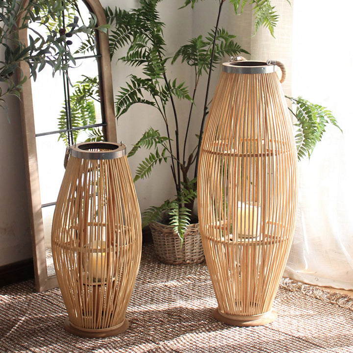 Elegant Rattan Lantern Kalsten
