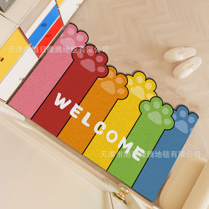 Unisex Playful Cartoon Cat-Themed Welcome Mat Kalsten