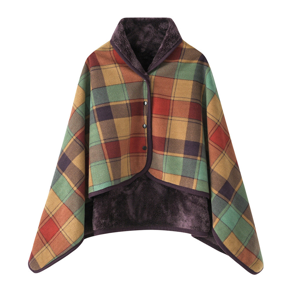 Women Cozy Warm Keeping Poncho Blanket Kalsten