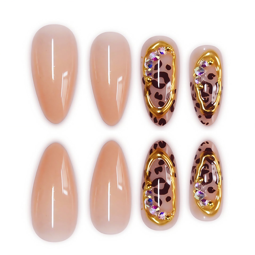 Elegant Animal Print Stiletto Press-On Nails Kalsten