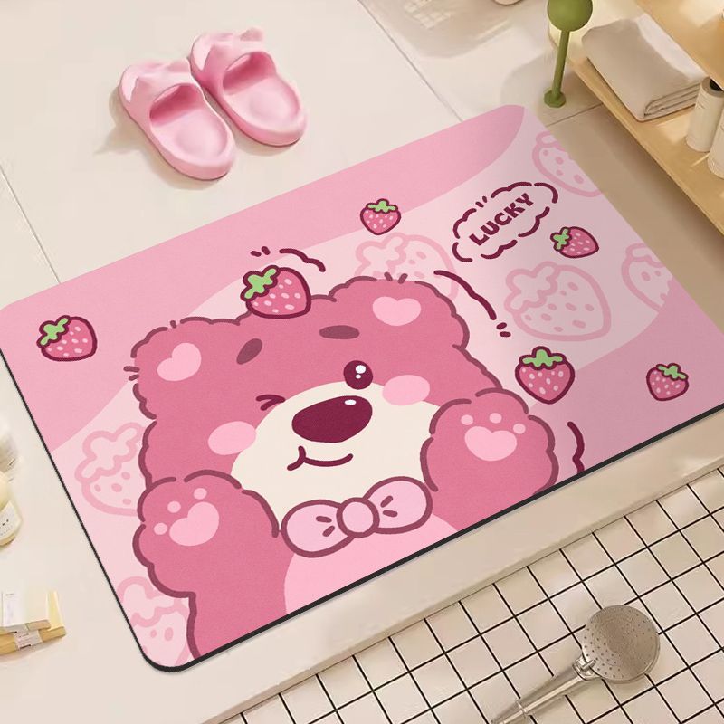 Cartoon-Character Themed Bath Mat