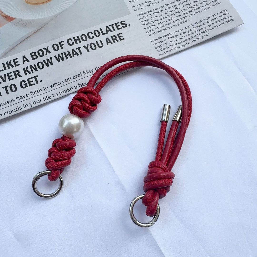 Elegant Knotted Leather Keychain Holder Kalsten