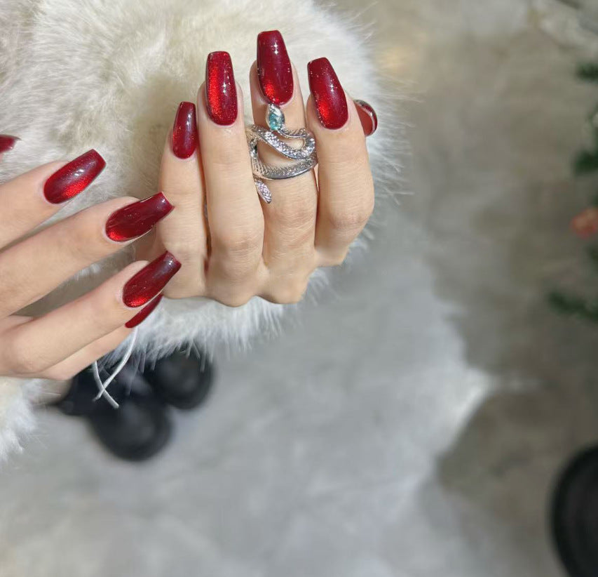 Sparkling Gel Nail Extensions Kalsten