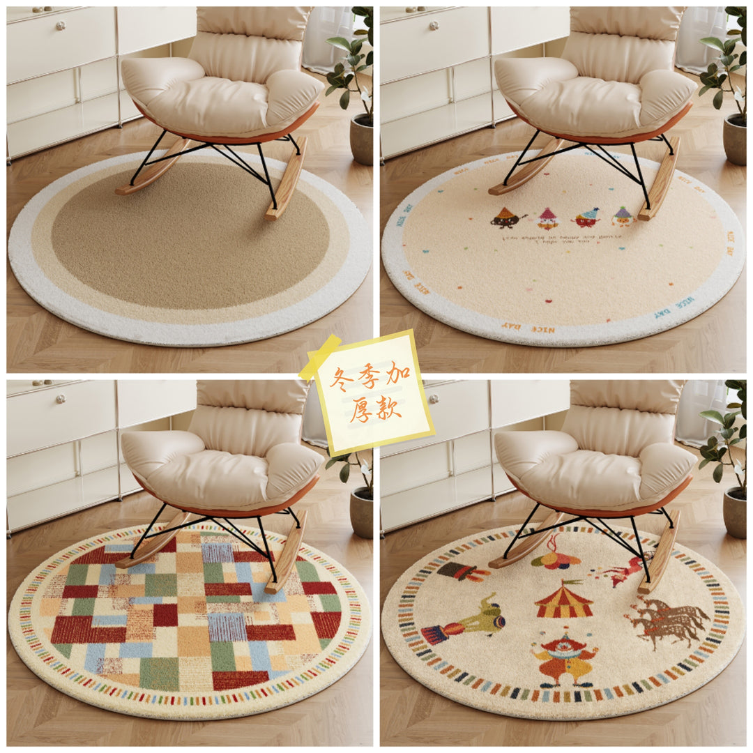 Round Decorative Area Rug for Home Decor