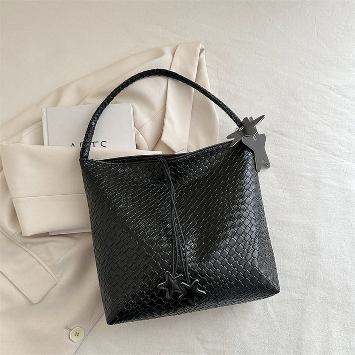 Textured Weave Handheld Shoulder Bag Kalsten