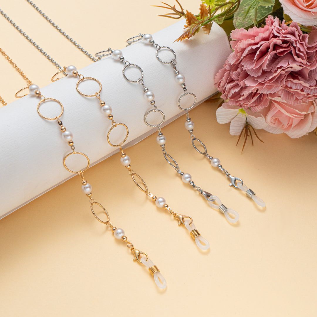 Pearlescent and Chain Eyewear Necklace Kalsten