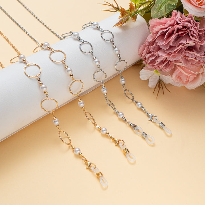 Pearlescent and Chain Eyewear Necklace Kalsten