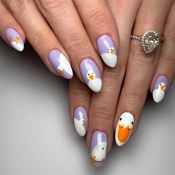 Artistic Cartoon-Themed Press-On Nail Art Set kalsten