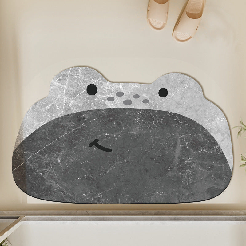 Adorable Frog-Shaped Bath Mat