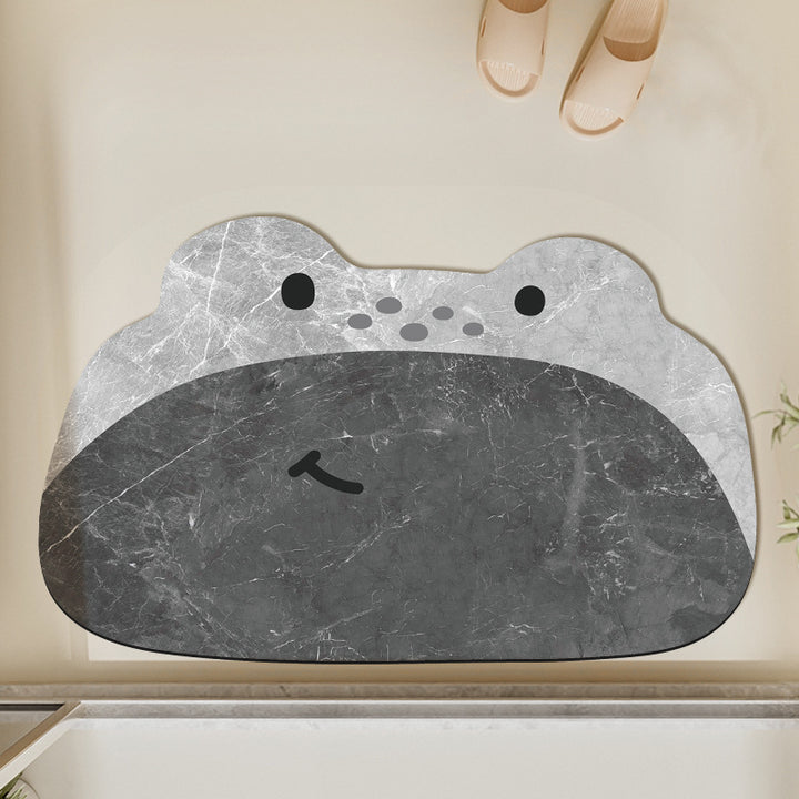 Adorable Frog-Shaped Bath Mat