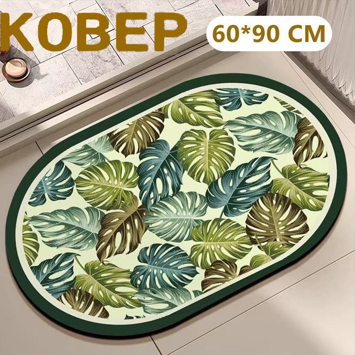 Decorative Floral Pattern Area Mat