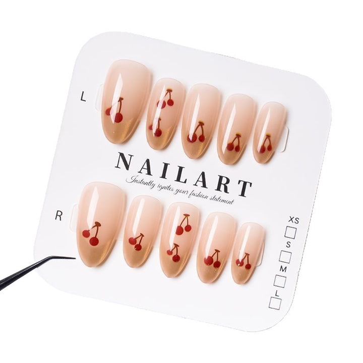 Cherry Blossom Press-On Nail Art Kalsten